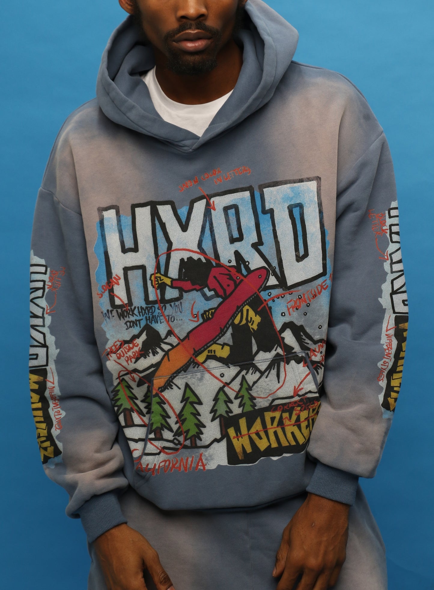 CABIN HOODIE - BLUE