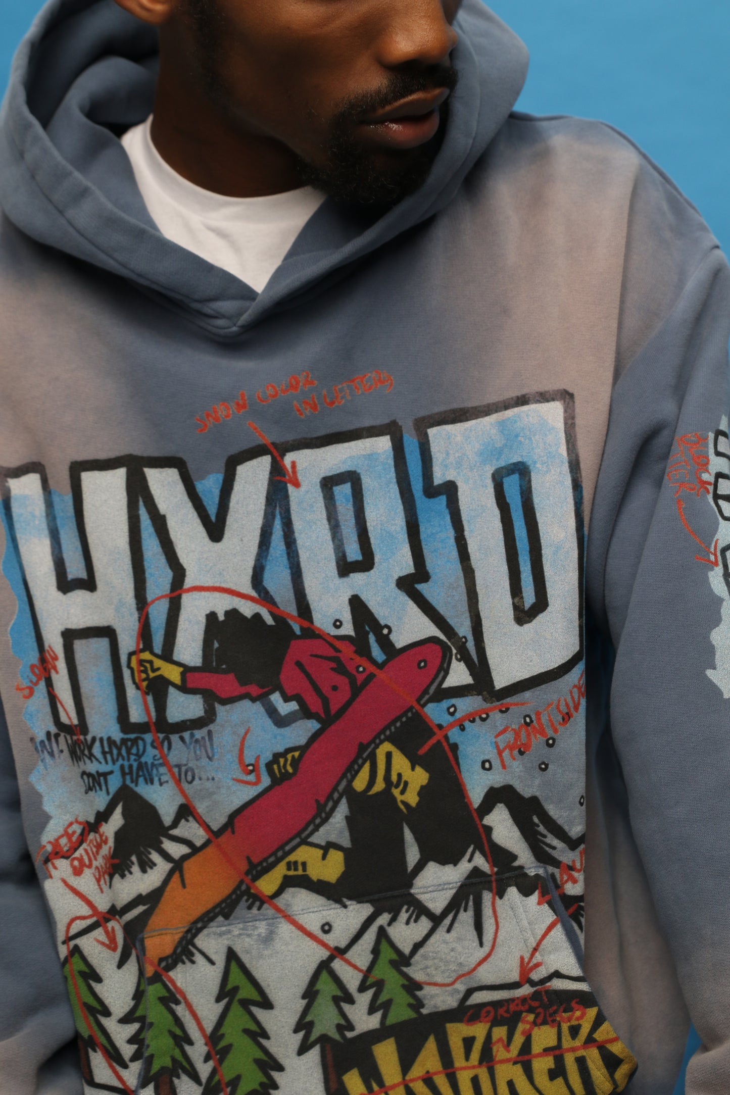 CABIN HOODIE - BLUE