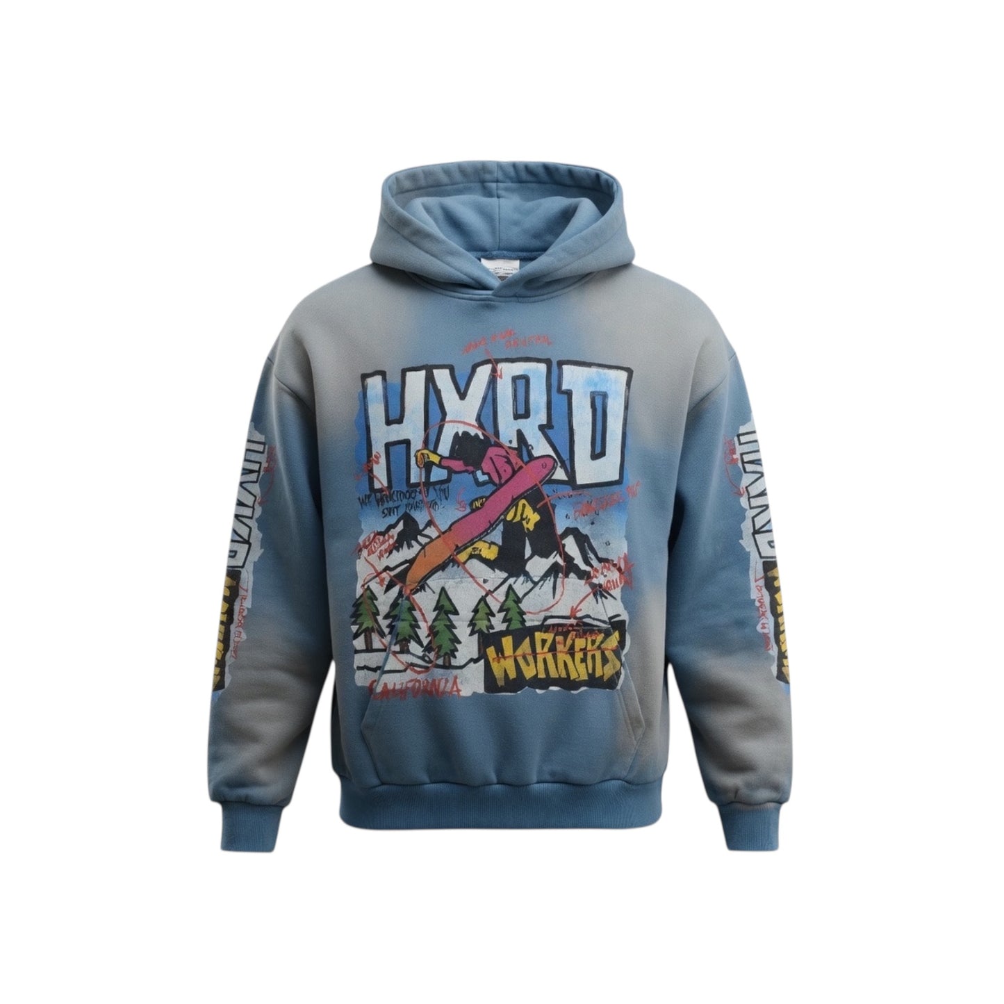 CABIN HOODIE - BLUE